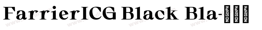 FarrierICG Black Bla字体转换